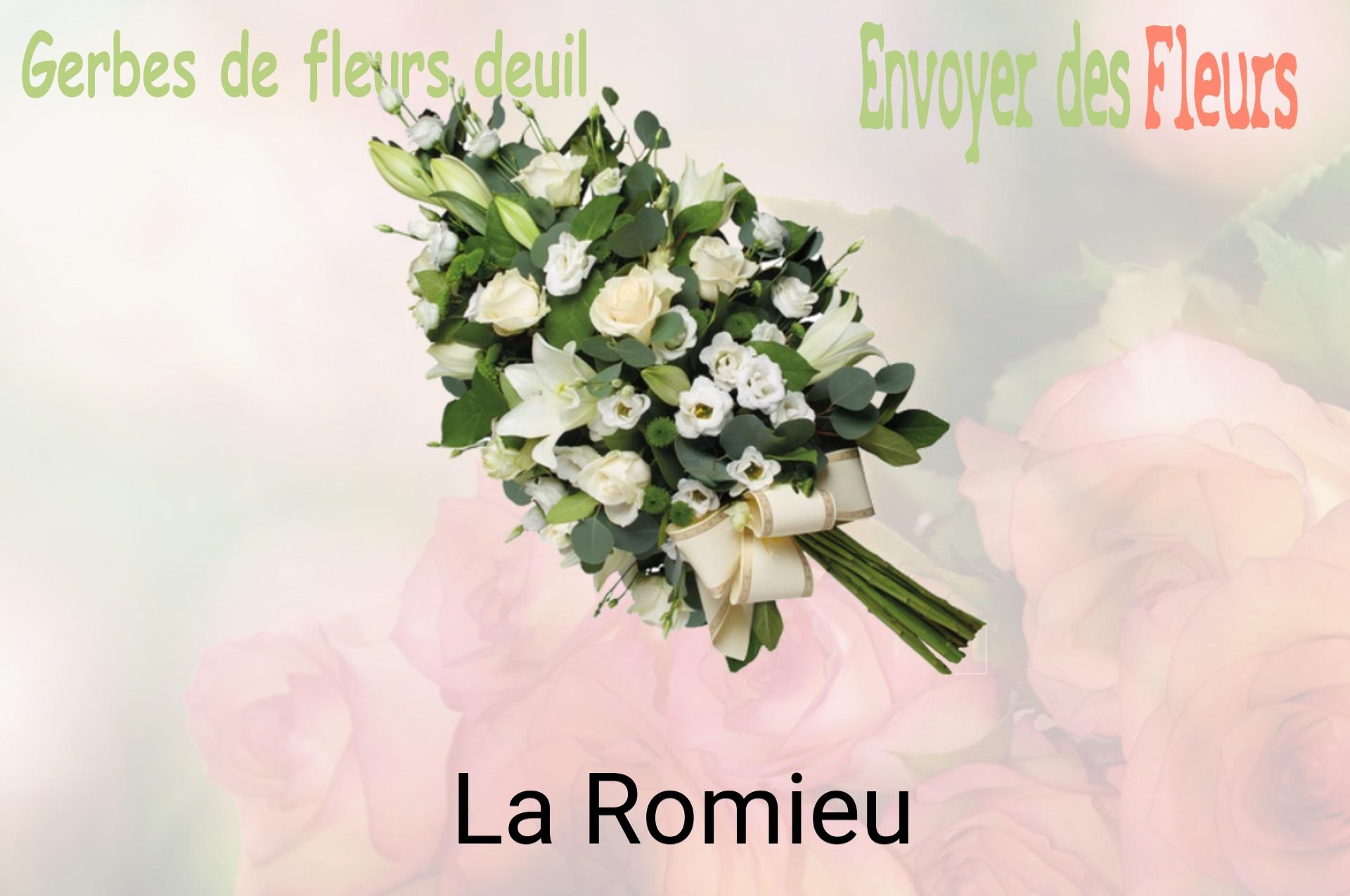 Gerbe de fleurs de deuil livrée à La Romieu